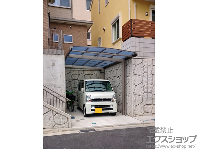 神奈川県横浜市ののカーポート フーゴA (アーチスタイル) 積雪〜20cm対応 施工例