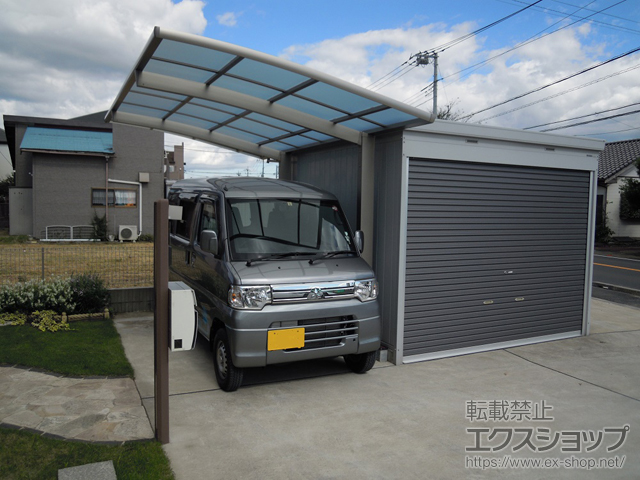 千葉県四街道市ののカーポート ネスカR (ラウンドスタイル) 積雪〜20cm対応 施工例