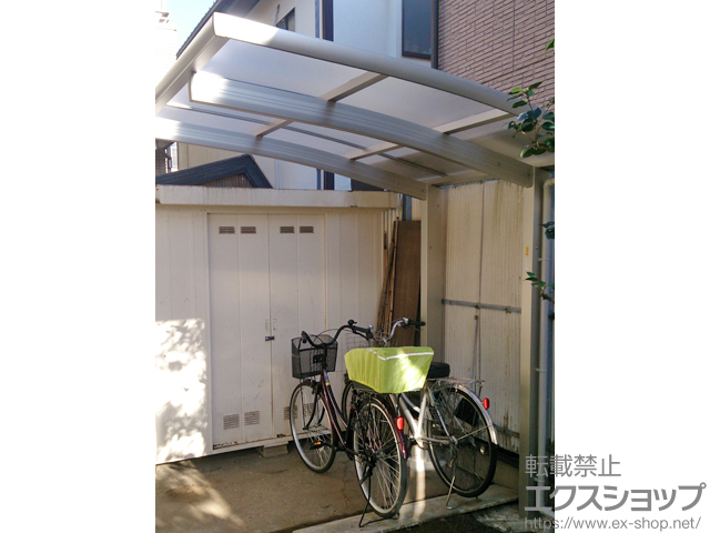 千葉県流山市ののサイクルポート・駐輪場 レイナポートグランミニ 積雪〜20cm対応 施工例