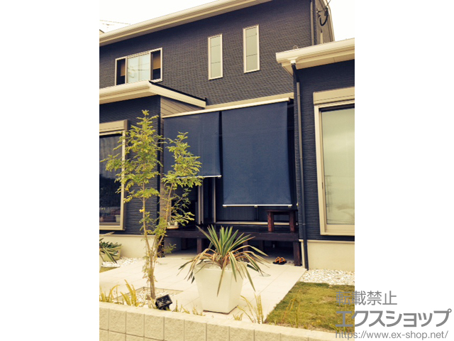 福岡県福岡市のLIXIL リクシル（トステム）のオーニング・日よけ 彩風CR型 手動式 施工例