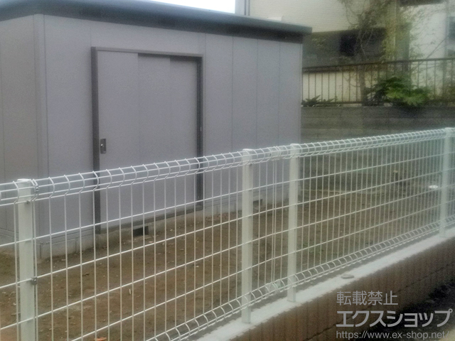 神奈川県横須賀市ののフェンス・柵 ハイグリッドフェンスUF8型 フリーポールタイプ 施工例