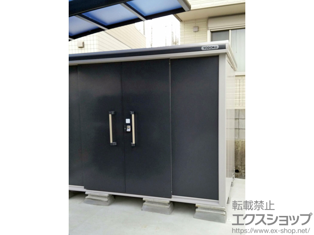 大阪府茨木市のの物置・屋外倉庫 エルモ 一般/積雪型(LMDS-2918-SM) 施工例