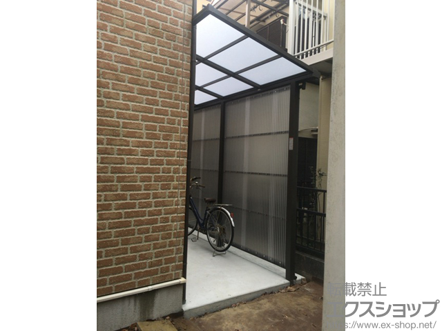 千葉県野田市ののストックヤード サンクストックヤード F型 波板タイプ 連棟 スクリーン仕様 積雪〜50cm対応 施工例