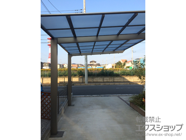 千葉県千葉市のlixil リクシル カーポート施工例 ネスカf フラットスタイル 積雪 cm対応 屋根材ホルダー 54型用2セット分 29 1
