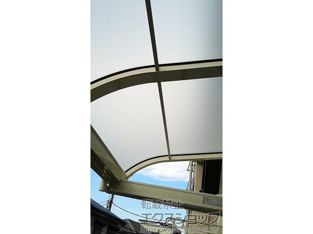 東京都葛飾区ののバルコニー・ベランダ屋根 スピーネ R型 ルーフタイプ 単体 積雪〜20cm対応 施工例