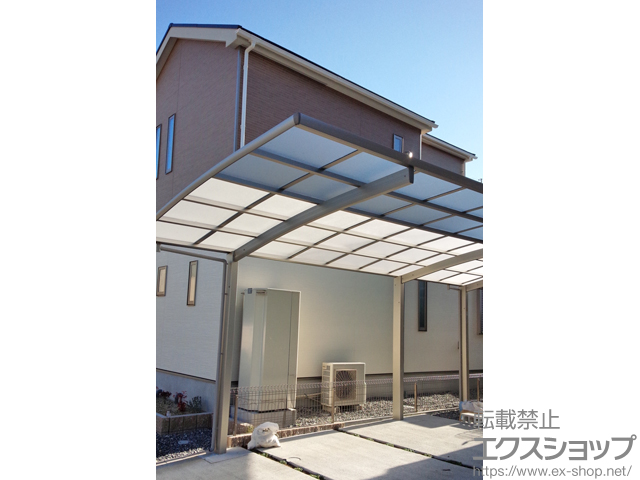 滋賀県近江八幡市ののカーポート レイナポートグラン 延長　積雪〜20cm対応 施工例