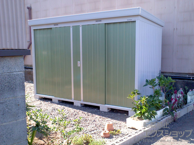 静岡県静岡市のの物置・屋外倉庫 ネクスタ 一般型（NXN-55S OG） 施工例