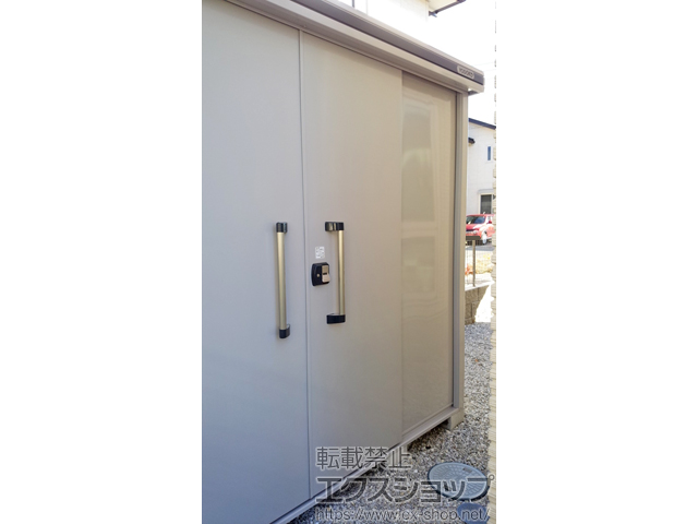 東京都八王子市のの物置・屋外倉庫 エルモ 積雪型 2920×1170×2361 施工例