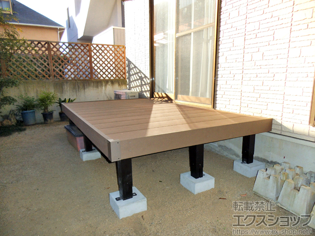 愛媛県松山市ののウッドデッキ マージウッドデッキ 施工例