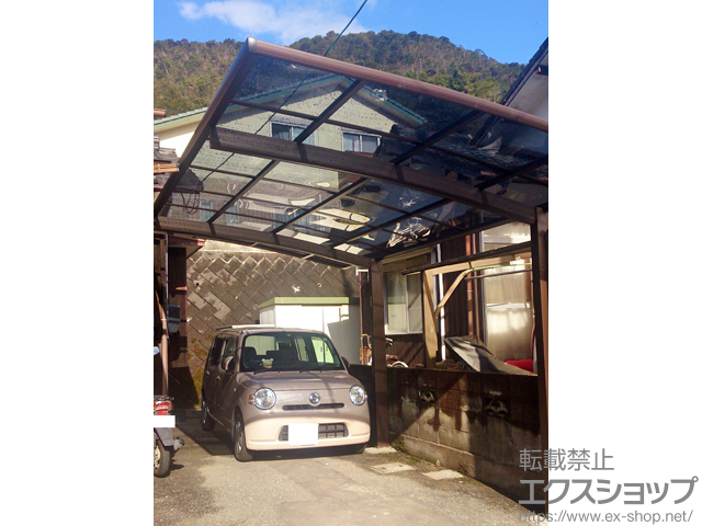 山口県山口市ののカーポート プレシオスポート 積雪〜20cm対応 施工例