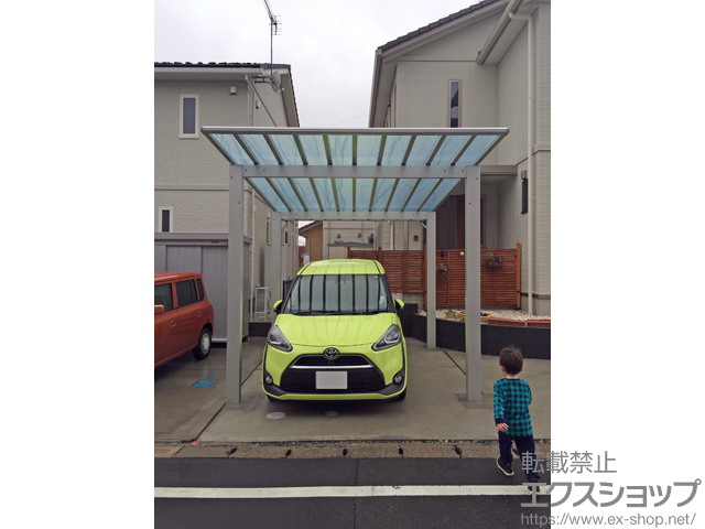 福島県郡山市ののカーポート エフルージュ ワン50　積雪〜50cm対応 施工例