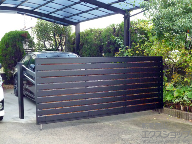 鳥取県境港市ののカーゲート オーバードアS5型 手動式 施工例
