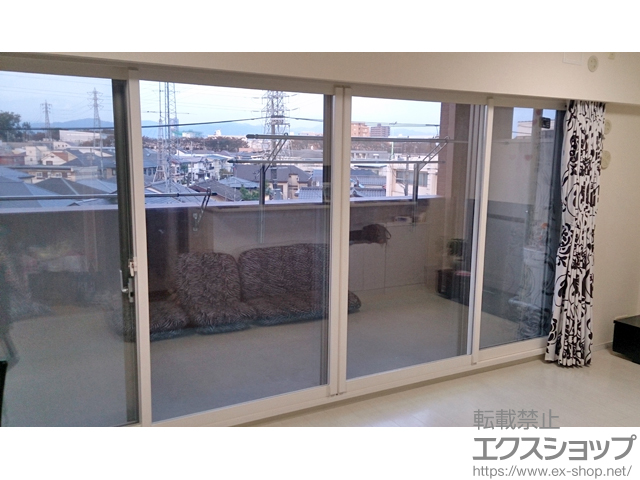 東京都日野市のの二重窓（内窓） プラマードU 引違い窓 偏芯4枚建 施工例