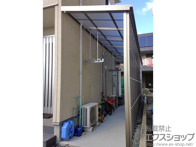 岡山県岡山市のLIXIL リクシル（トステム）のストックヤード フリーヤード オープンタイプ 積雪〜20cm対応 施工例