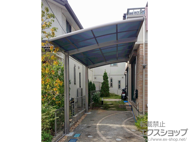 千葉県市川市ののカーポート ネスカR (ラウンドスタイル) 積雪〜20cm対応 施工例