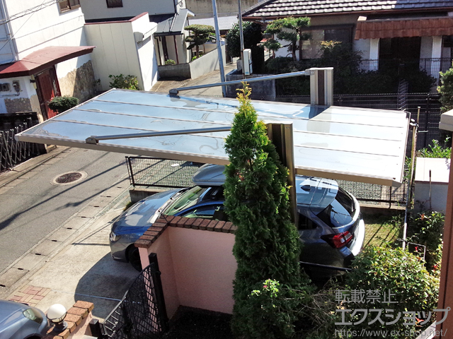 福岡県福岡市ののカーポート 4G マテリアルカラー 積雪〜20cm対応 施工例