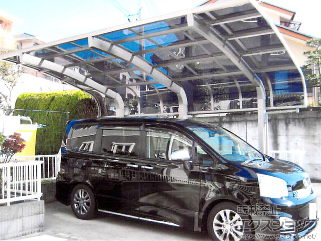 茨城県高萩市のLIXIL リクシル（トステム）のカーポート テールポートシグマIII 1500 積雪〜50cm対応 施工例