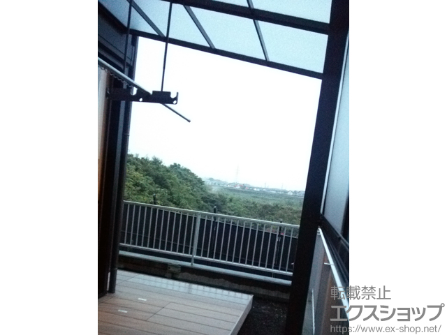 静岡県浜松市ののテラス屋根 スピーネ F型 テラスタイプ 単体 積雪〜20cm対応 施工例