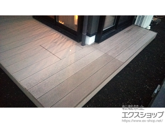静岡県浜松市のLIXIL リクシル（トステム）のウッドデッキ [L字納まり]レストステージ 幕板納まり 施工例