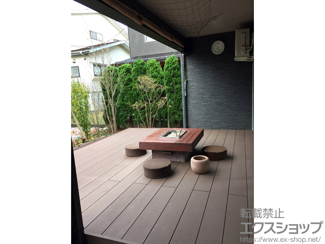 新潟県上越市ののウッドデッキ リウッドデッキ 200 施工例