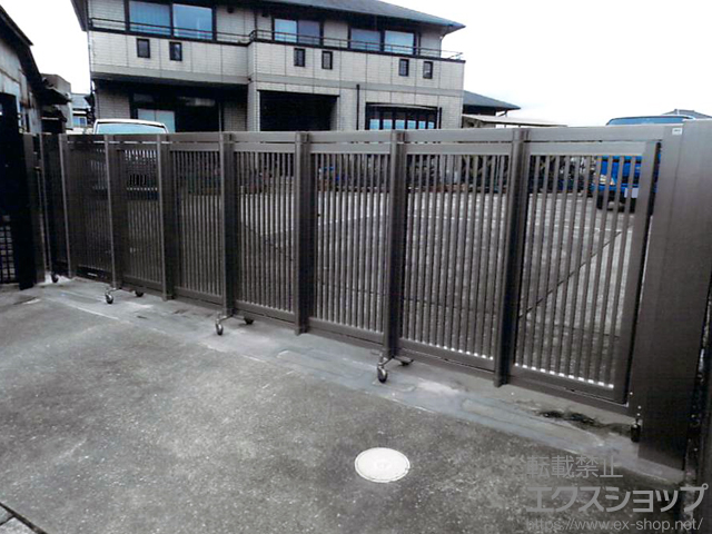 茨城県鹿嶋市ののカーゲート クレディオレド 2型 片開き 485SSC 施工例
