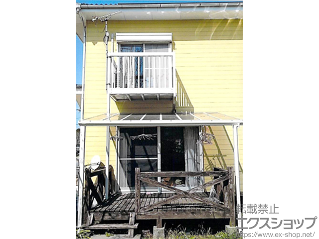 鹿児島県薩摩川内市ののテラス屋根 ヴェクターテラス F型 テラスタイプ 単体 積雪〜20cm対応 施工例