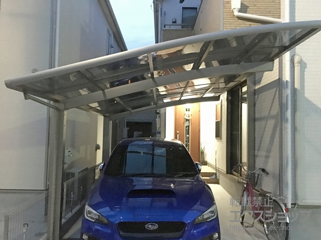 埼玉県草加市ののカーポート ネスカR (ラウンドスタイル) 積雪〜20cm対応 施工例