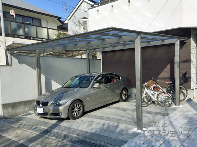 大阪府豊中市ののカーポート ソリッドポート ワイド　積雪〜20cm対応 施工例