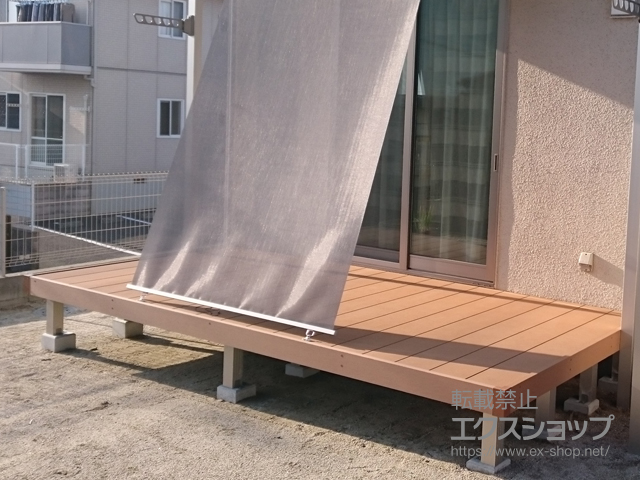 福岡県小郡市ののウッドデッキ マージウッドデッキ 施工例