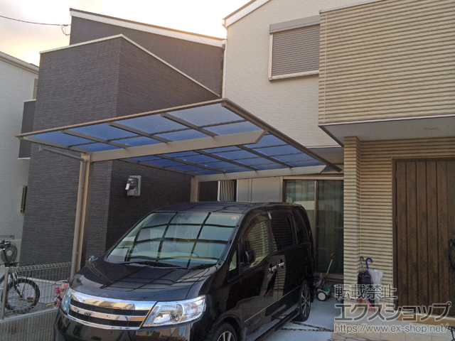 兵庫県尼崎市ののカーポート ソリッドポート 積雪〜20cm対応 施工例