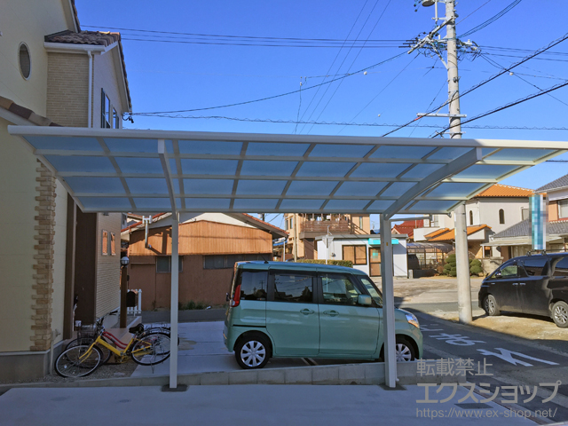 愛知県豊川市ののカーポート レイナポートグラン　積雪〜20cm対応 施工例