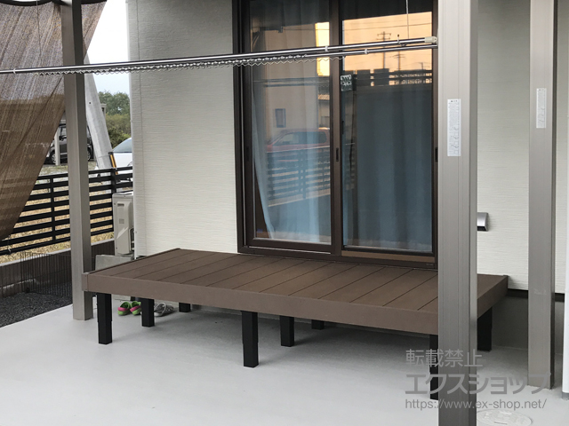 山形県天童市ののウッドデッキ マージウッドデッキ 施工例