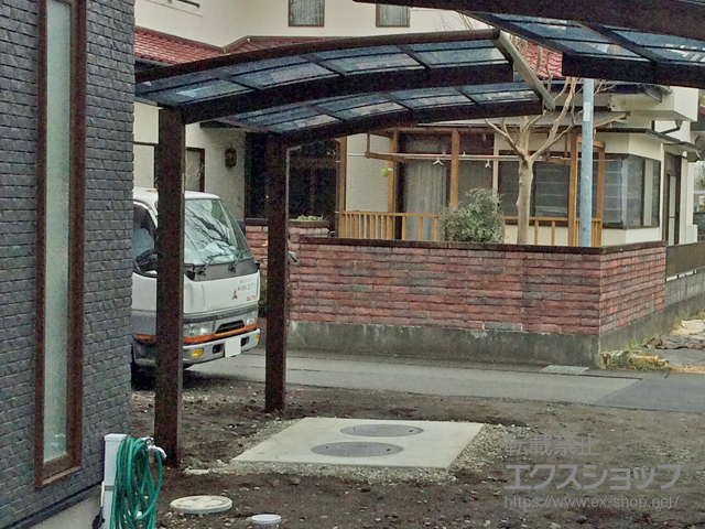静岡県富士宮市ののカーポート プレシオスポート 積雪〜20cm対応 施工例