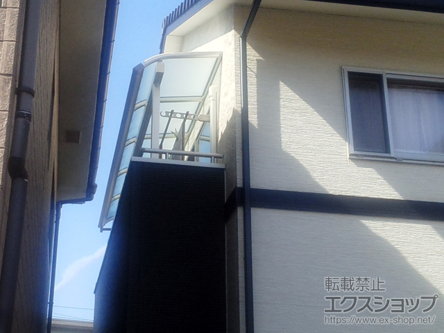 岡山県岡山市ののバルコニー・ベランダ屋根 ヴェクターテラス R型 屋根タイプ 単体 積雪〜20cm対応 施工例