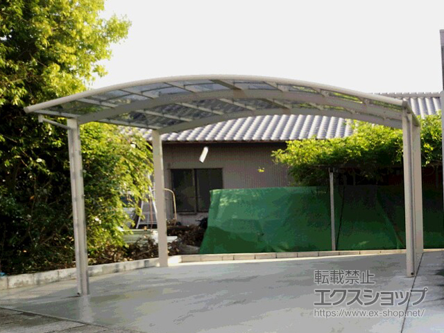 高知県香南市ののカーポート プレシオスポート ワイド 積雪〜20cm対応 施工例