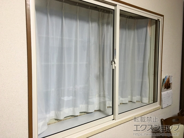 京都府綾部市のの二重窓（内窓） インプラス ダストバリア仕様 引違い窓 2枚建 施工例