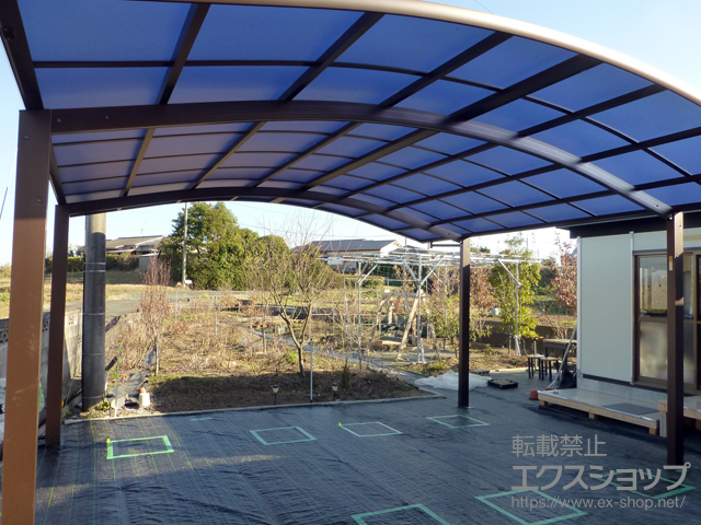 熊本県玉名郡長洲町ののカーポート レイナツインポートグラン 積雪〜20cm対応 施工例