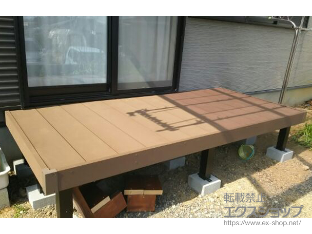 茨城県日立市ののウッドデッキ リウッドデッキ 200 施工例