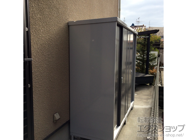 大阪府泉南市のの物置・屋外倉庫 シンプリー 一般型（MJX-217E-P-PG） 施工例