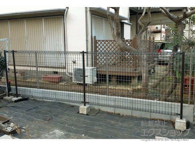 千葉県千葉市ののフェンス・柵 メッシュフェンス M0 間仕切りタイプ 施工例