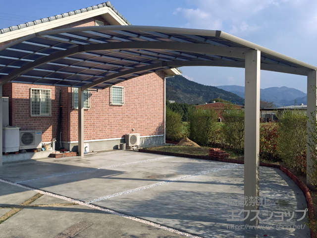 佐賀県多久市ののカーポート レイナトリプルポートグラン 積雪〜20cm対応 施工例