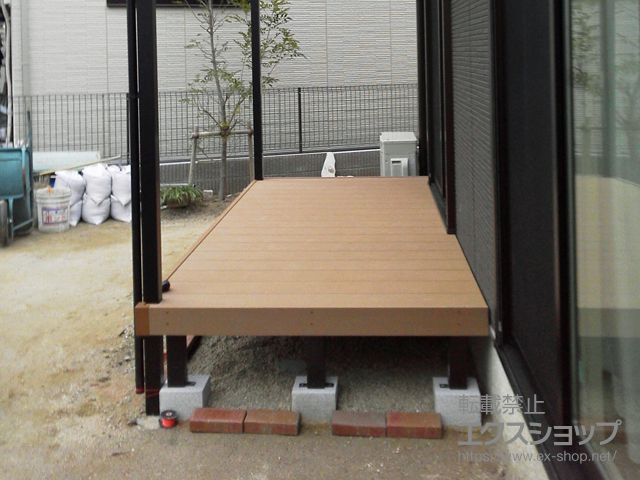 京都府京都市ののウッドデッキ マージウッドデッキ 施工例