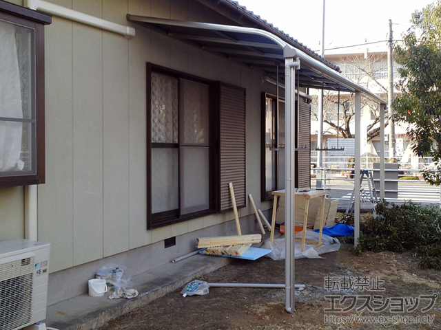 愛媛県新居浜市ののテラス屋根 ヴェクターテラス R型 テラスタイプ 連棟 積雪〜20cm対応 施工例
