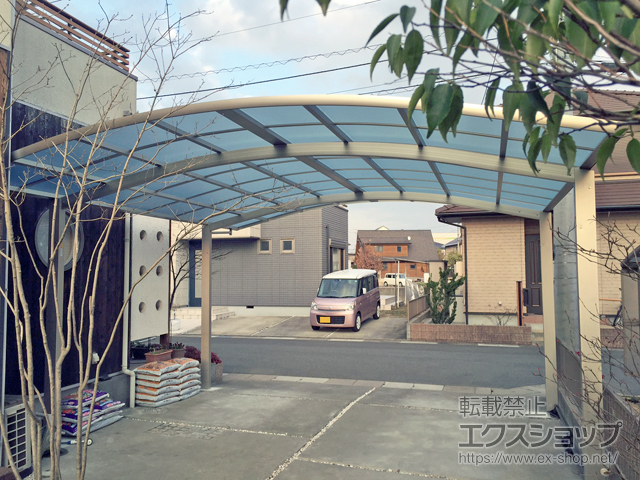 岡山県倉敷市ののカーポート レイナツインポートグラン　積雪〜20cm対応 施工例