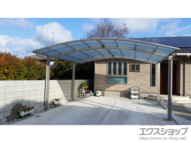 熊本県荒尾市ののカーポート レイナツインポートグラン　積雪〜20cm対応 施工例