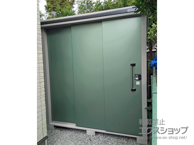 神奈川県藤沢市のの物置・屋外倉庫 エルモ 一般型（LMD-2215H-EG） 施工例