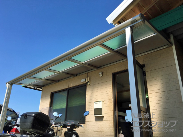 熊本県熊本市ののテラス屋根 ヴェクターテラス F型 テラスタイプ 単体 積雪〜20cm対応 施工例
