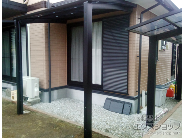 宮崎県東諸県郡国富町ののサイクルポート・駐輪場 ネスカRミニ (ラウンドスタイル) 積雪〜20cm対応 施工例