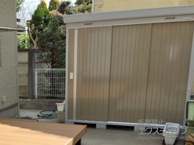 栃木県下野市のの物置・屋外倉庫 ネクスタ 一般型（NXN-30S-MB） 施工例