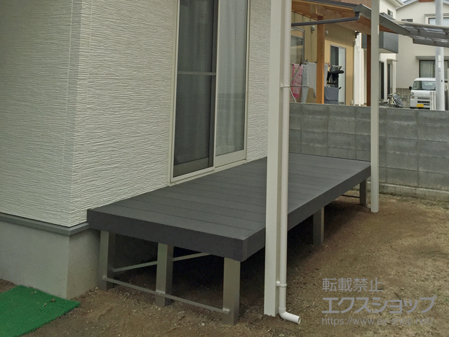 愛媛県松山市ののウッドデッキ リウッドデッキ 200 施工例